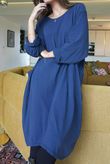 Donegal Cotton Jersey Sac Dress Navy /11 =
